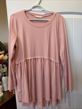 entro Dusty Rose Babydoll Tunic